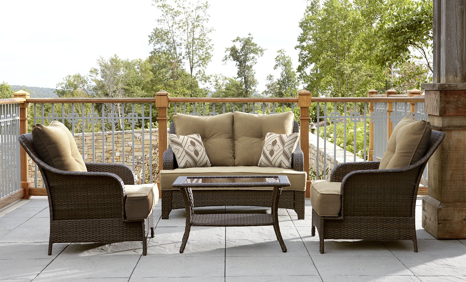 La-Z-Boy Outdoor Benjamin 4pc Seating Set at Kmart.com