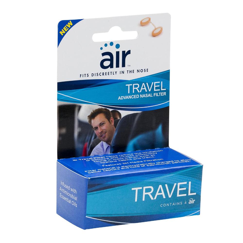 air&#8482; Travel - Advanced Nasal Filter  4ct  2pk (8 total)