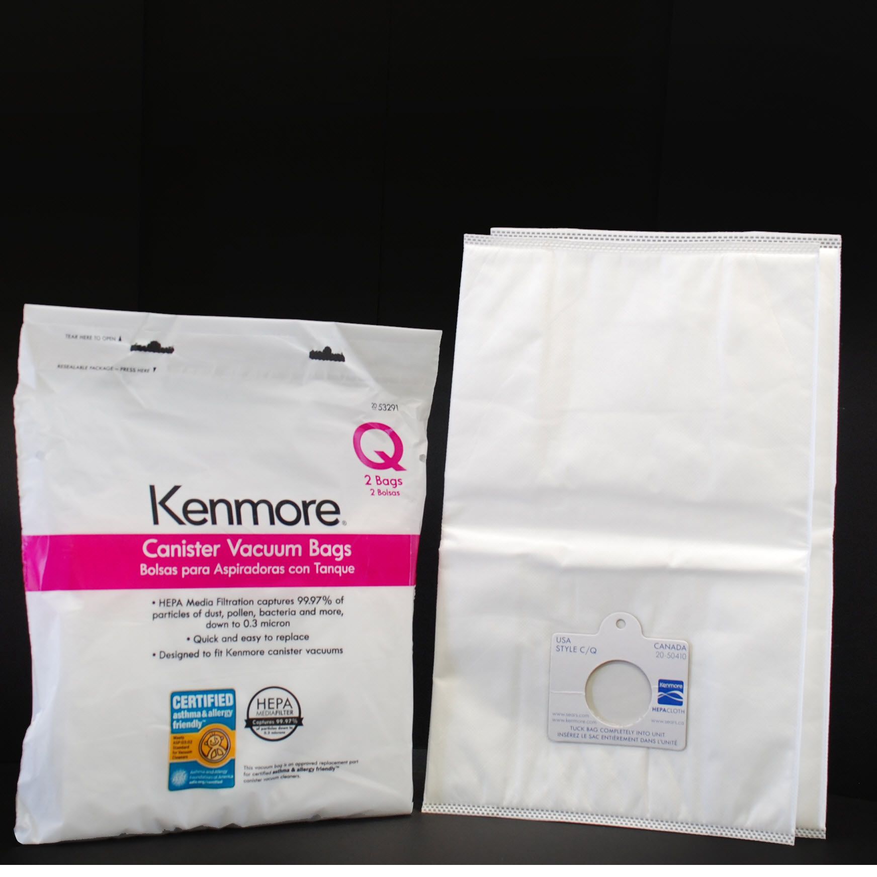 Kenmore Type Q Vacuum Bags 53291 - Sears