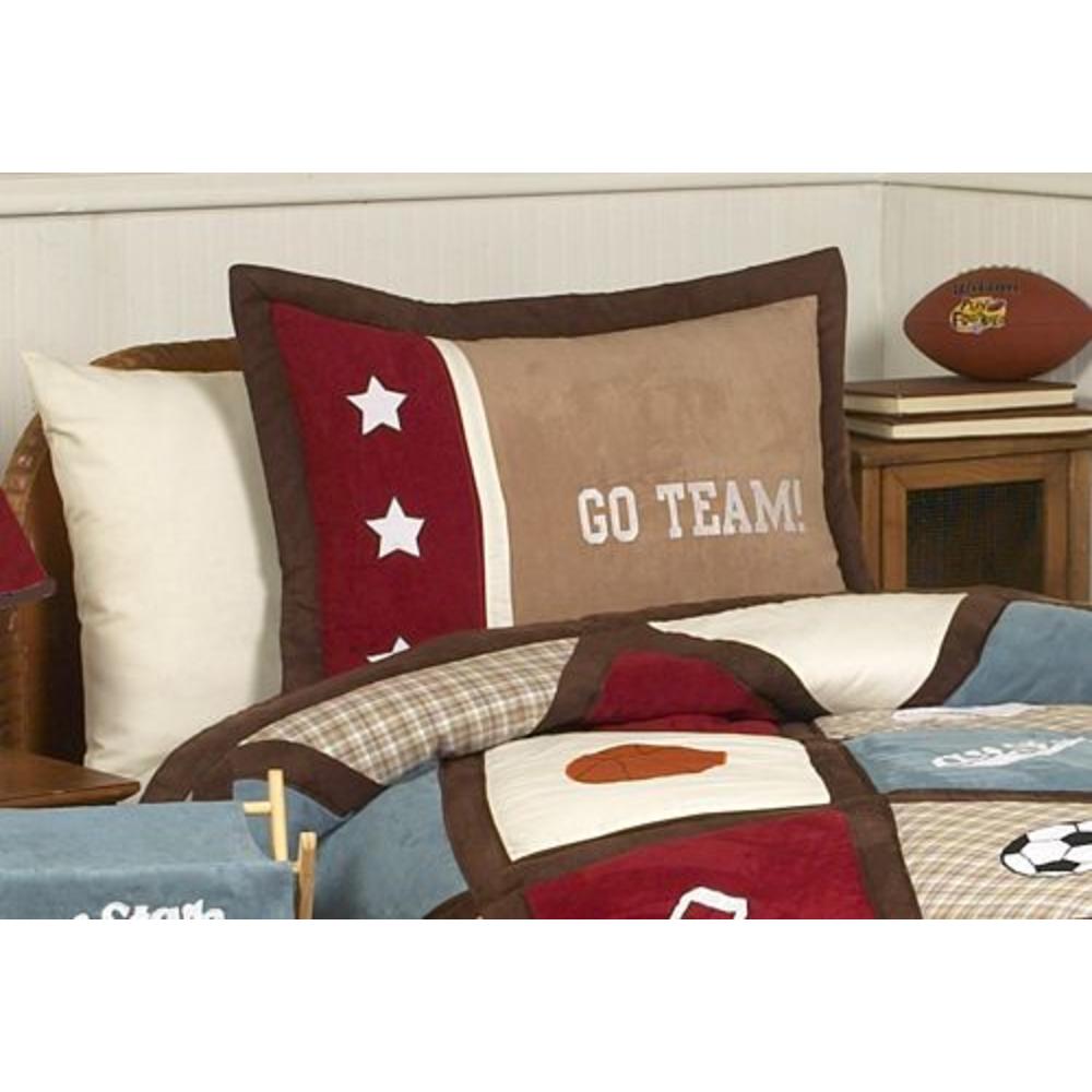 Sweet Jojo Designs All Star Sports Collection Standard Pillow Sham
