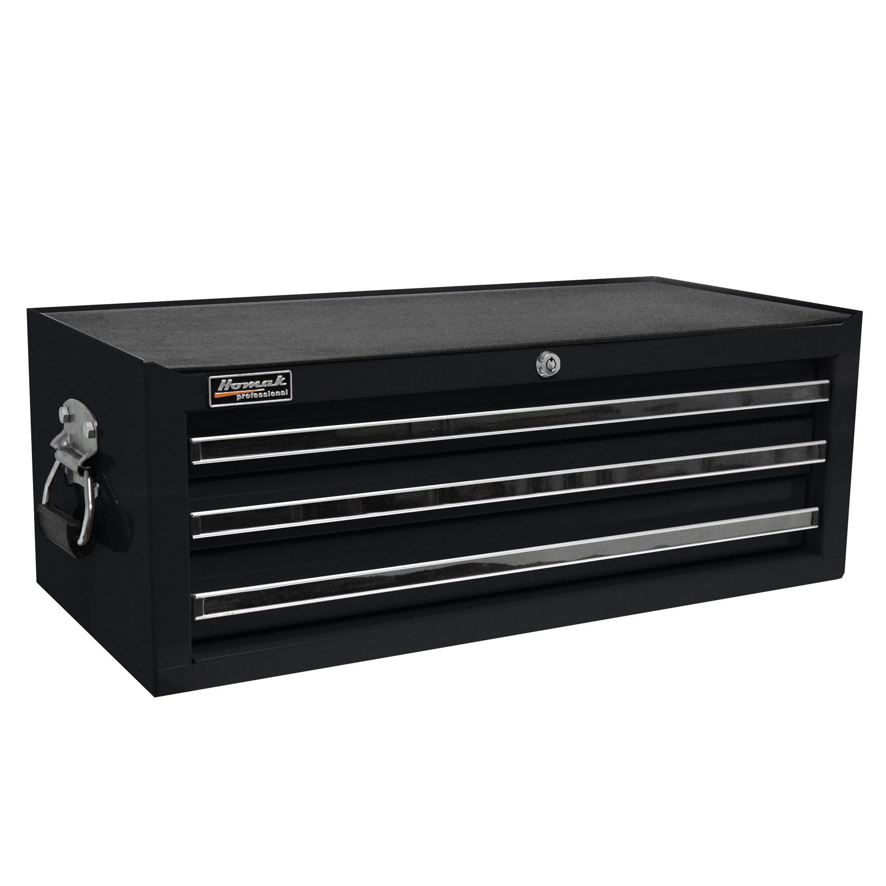 Homak 27 in Professional Series Black 3 Drawer Mid Chest - Black
