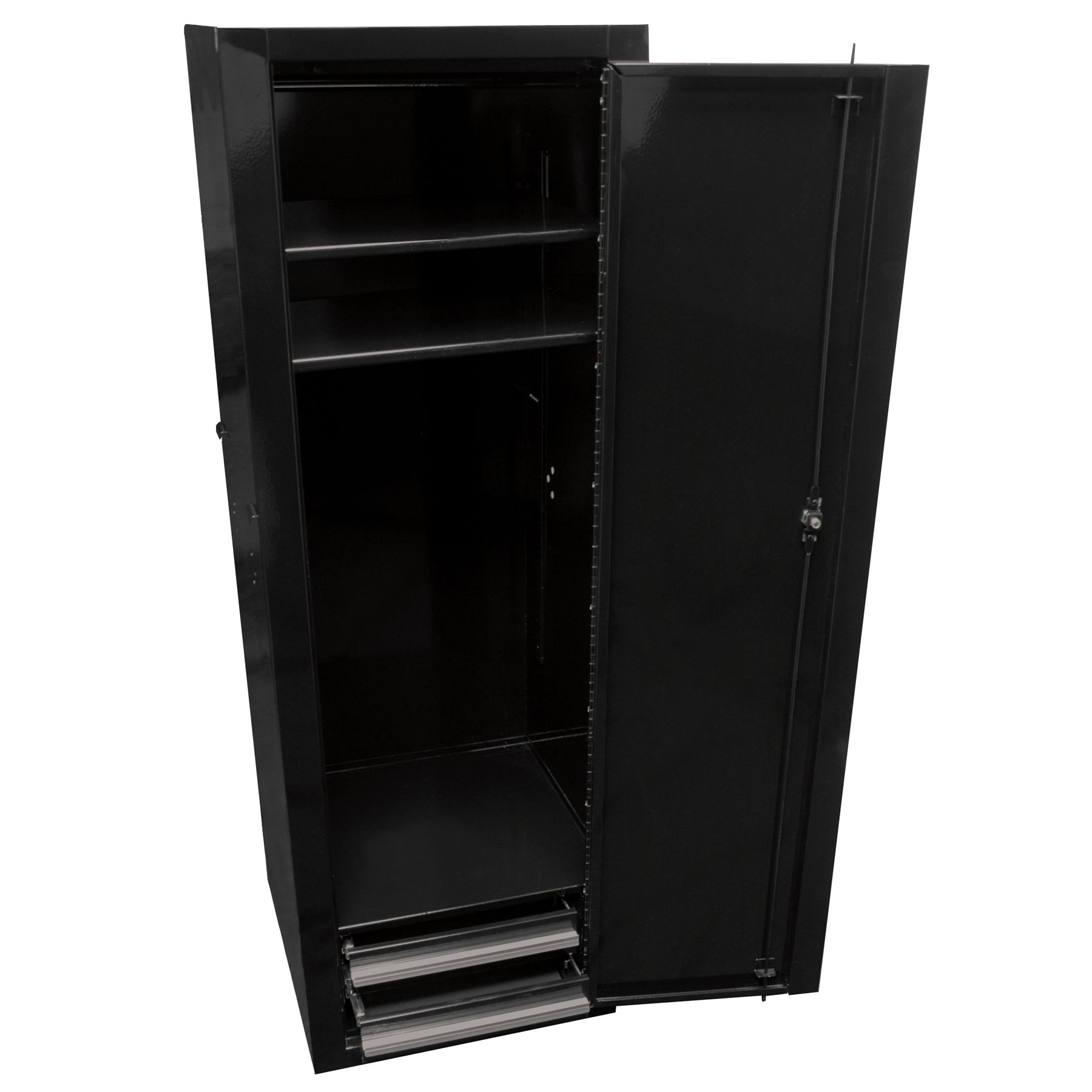 Homak 41 in Side Locker with 2 Drawers - Black