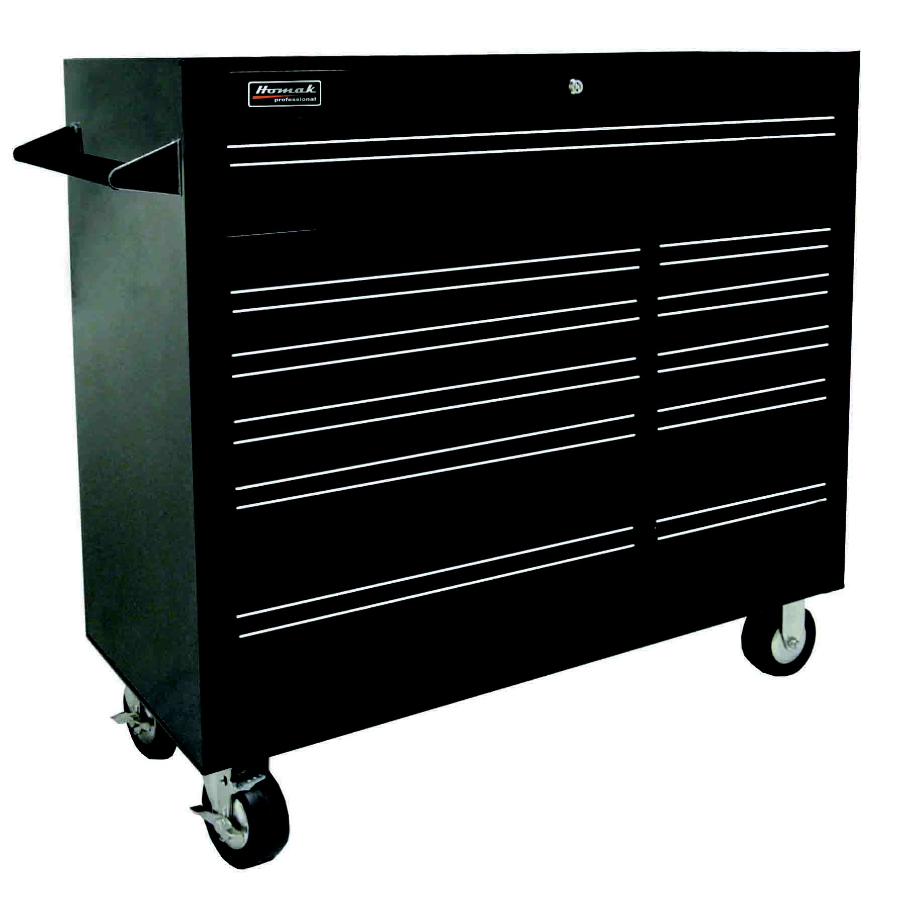 Homak 41 in PRO SERIES 11 Drawer Rolling Cabinet - Black