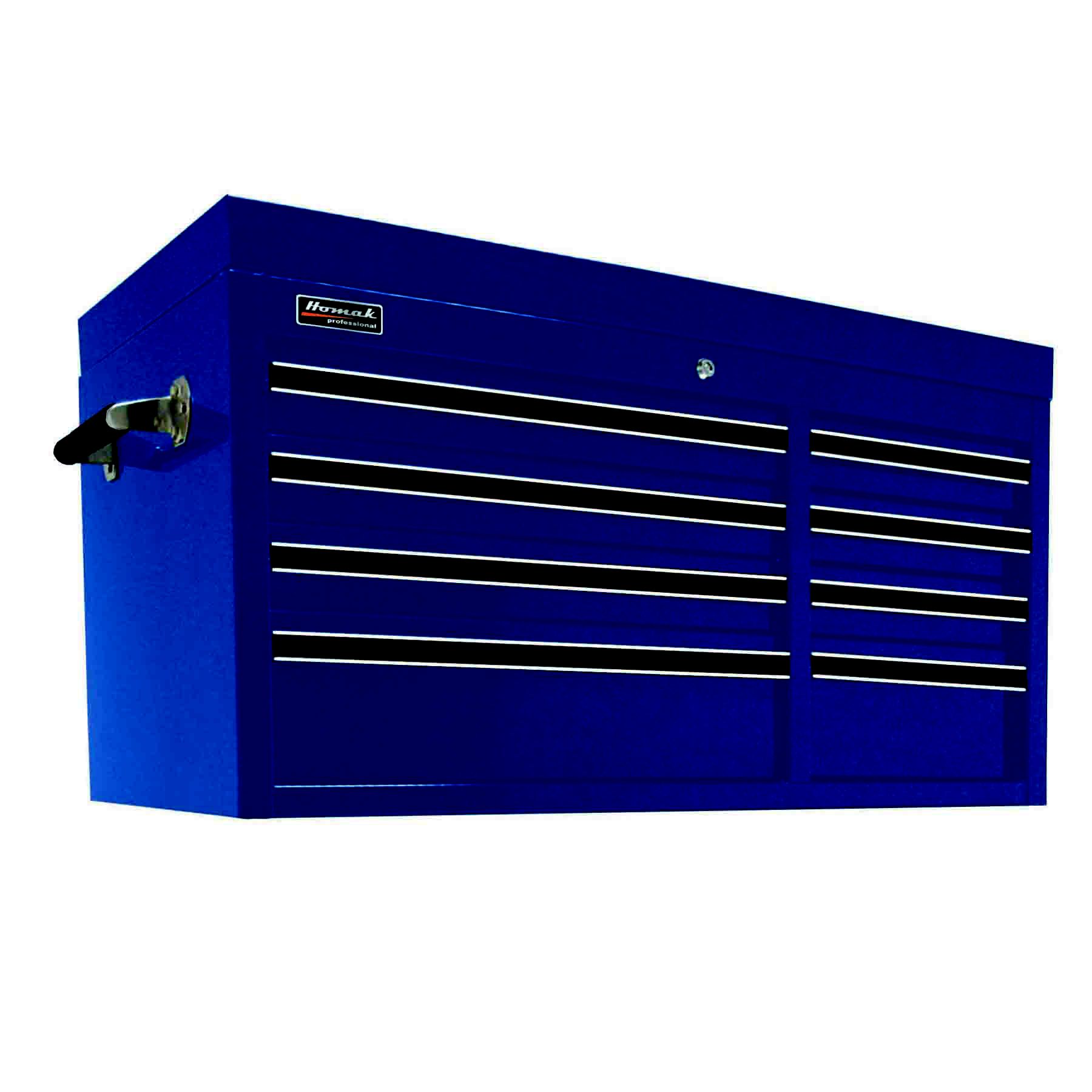 Homak 41' Professional Series 8 Drawer Top Chest - Blue