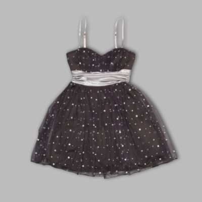 Speechless Junior’s Dress Short Spaghetti Strap Sequin Glitter Empire Waist Black/Charcoal at Sears.com