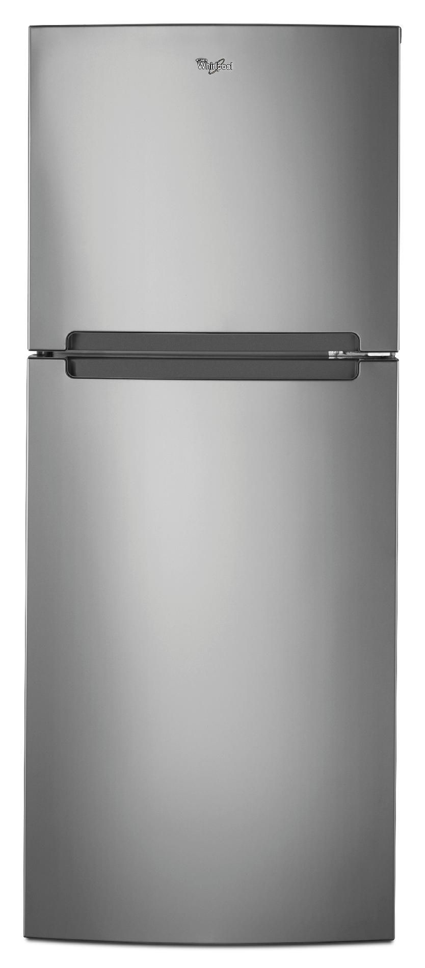 Whirlpool 10.7 cu. ft. Top-Freezer Refrigerator w/ Gallon Door Bin - Mono Satina Steel