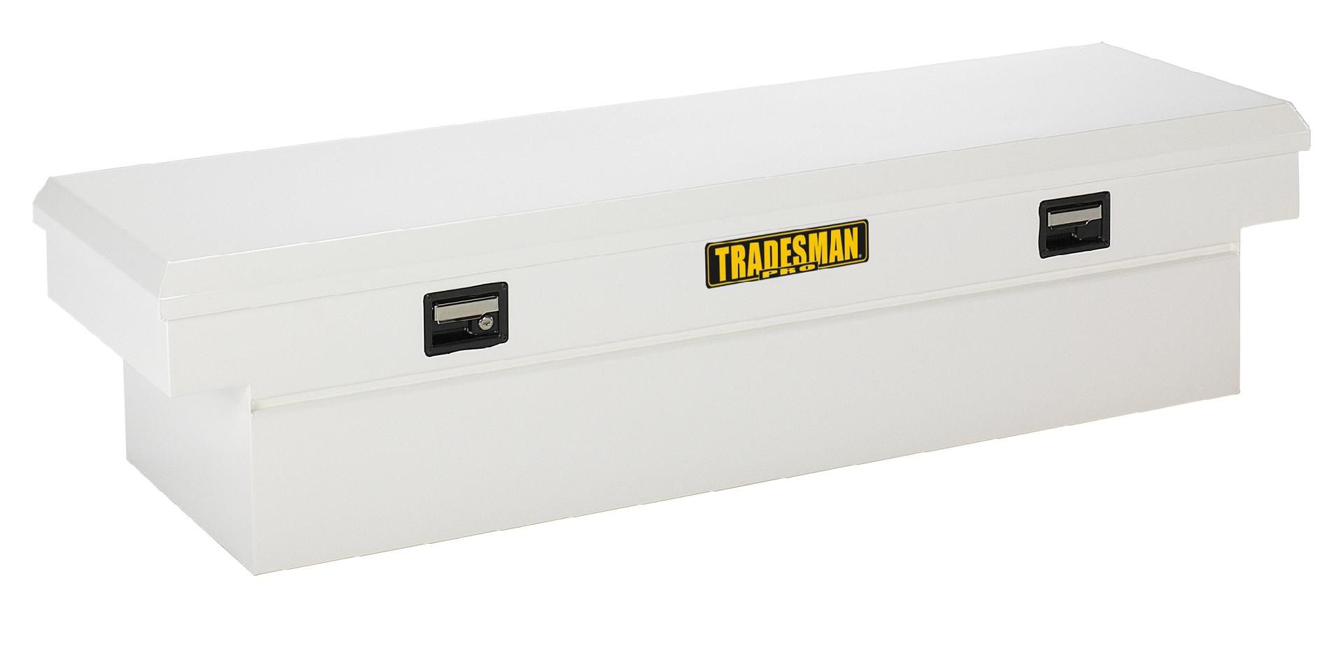 Tradesman TPSTF2870 70-Inch 16-Gauge Steel Single Lid Cross Bed Truck Tool Box  White