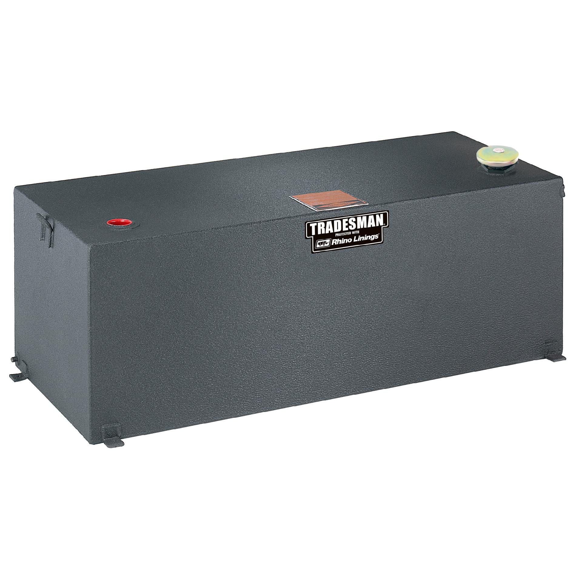 Tradesman TRST98RHINO 98-Gallon 14-Gauge Steel Rhino-Lined Rectangular Liquid Storage Tank  Black