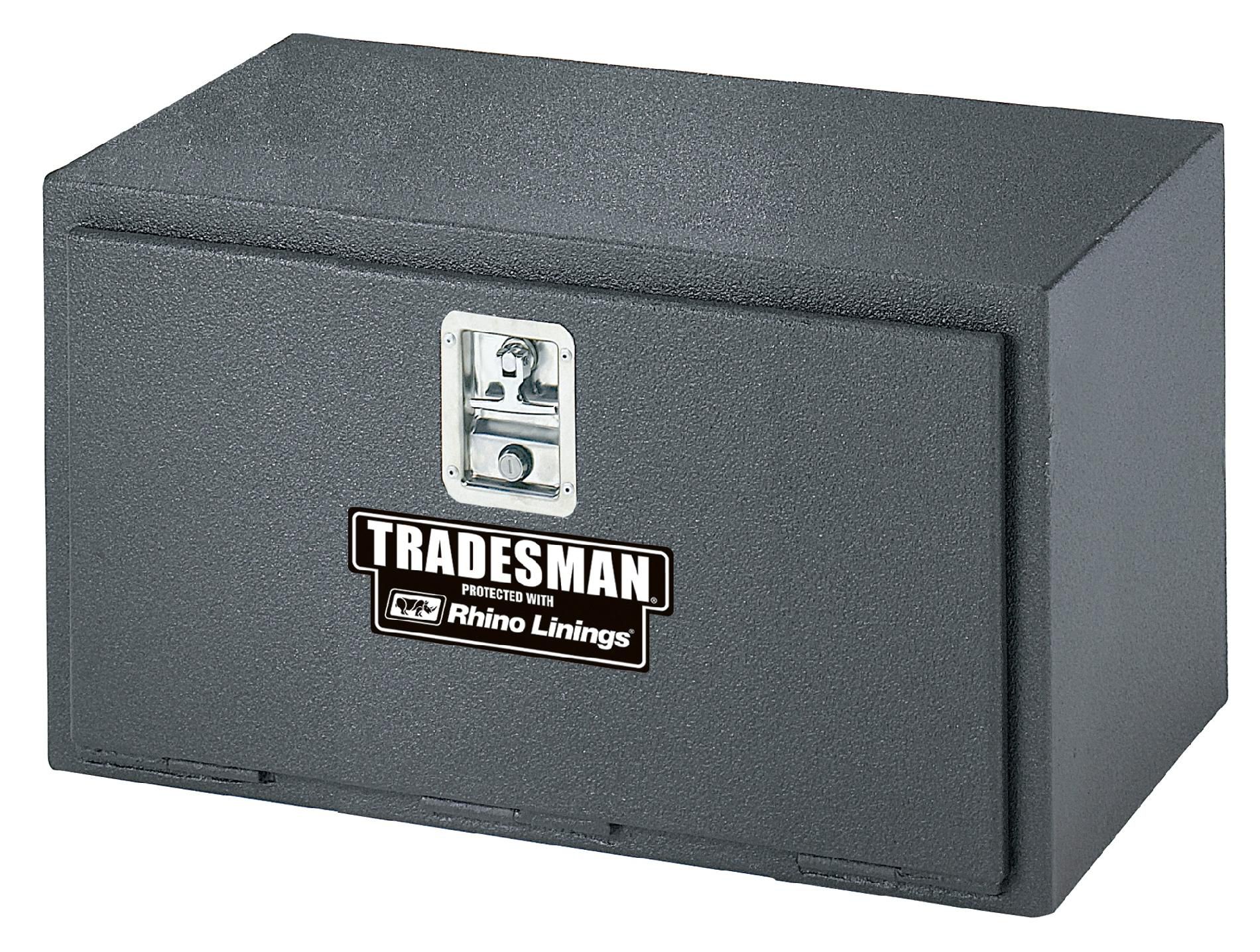 Tradesman TSTUB24RHINO 24-Inch 12-Gauge Steel Rhino-Lined Underbody Truck Tool Box  Black