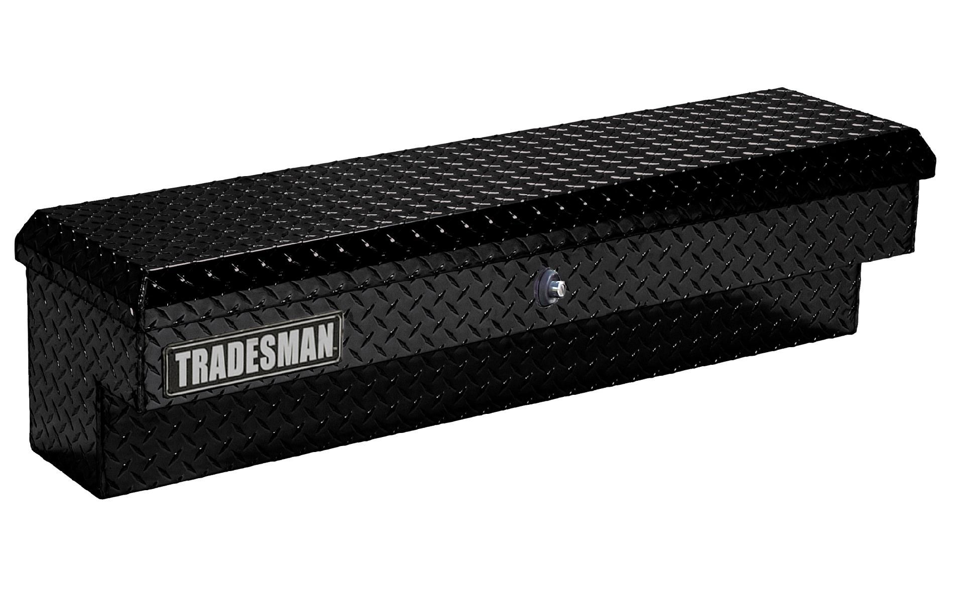 Tradesman TAL600PBBK 60-Inch Aluminum Push Button Side Mount Box  Diamond Plated  Black