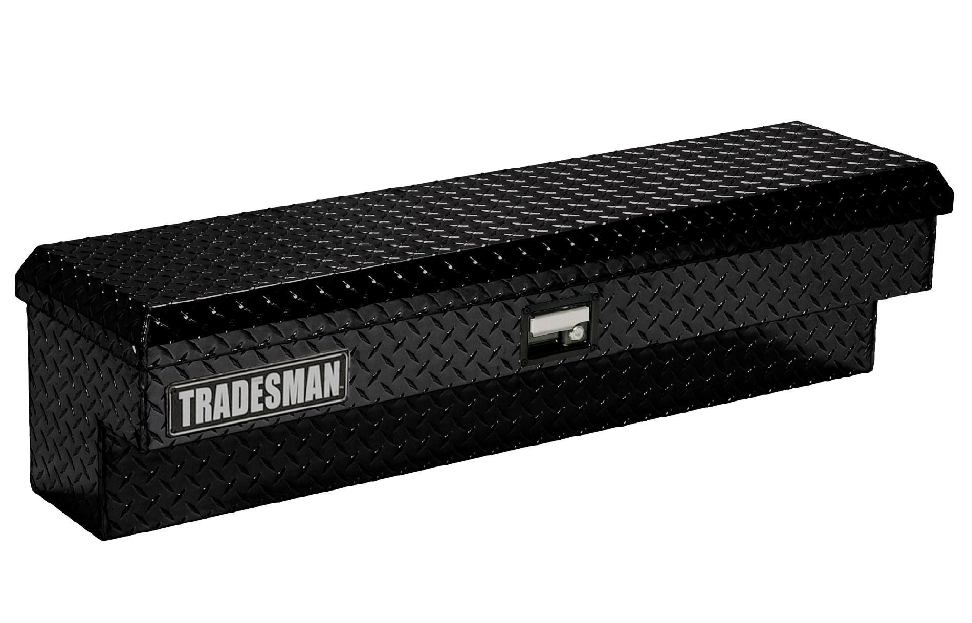 Tradesman TAL600BK 60-Inch Aluminum Side Mount Box  Diamond Plated  Black