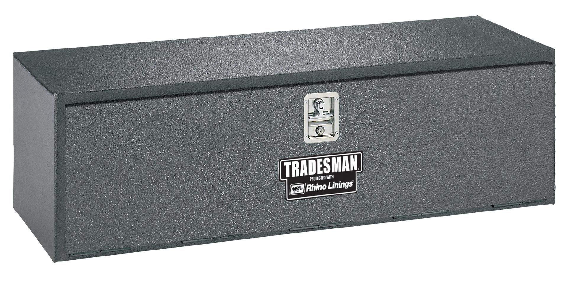 Tradesman TSTUB60RHINO 60-Inch 12-Gauge Steel Rhino-Lined Underbody Truck Tool Box  Black