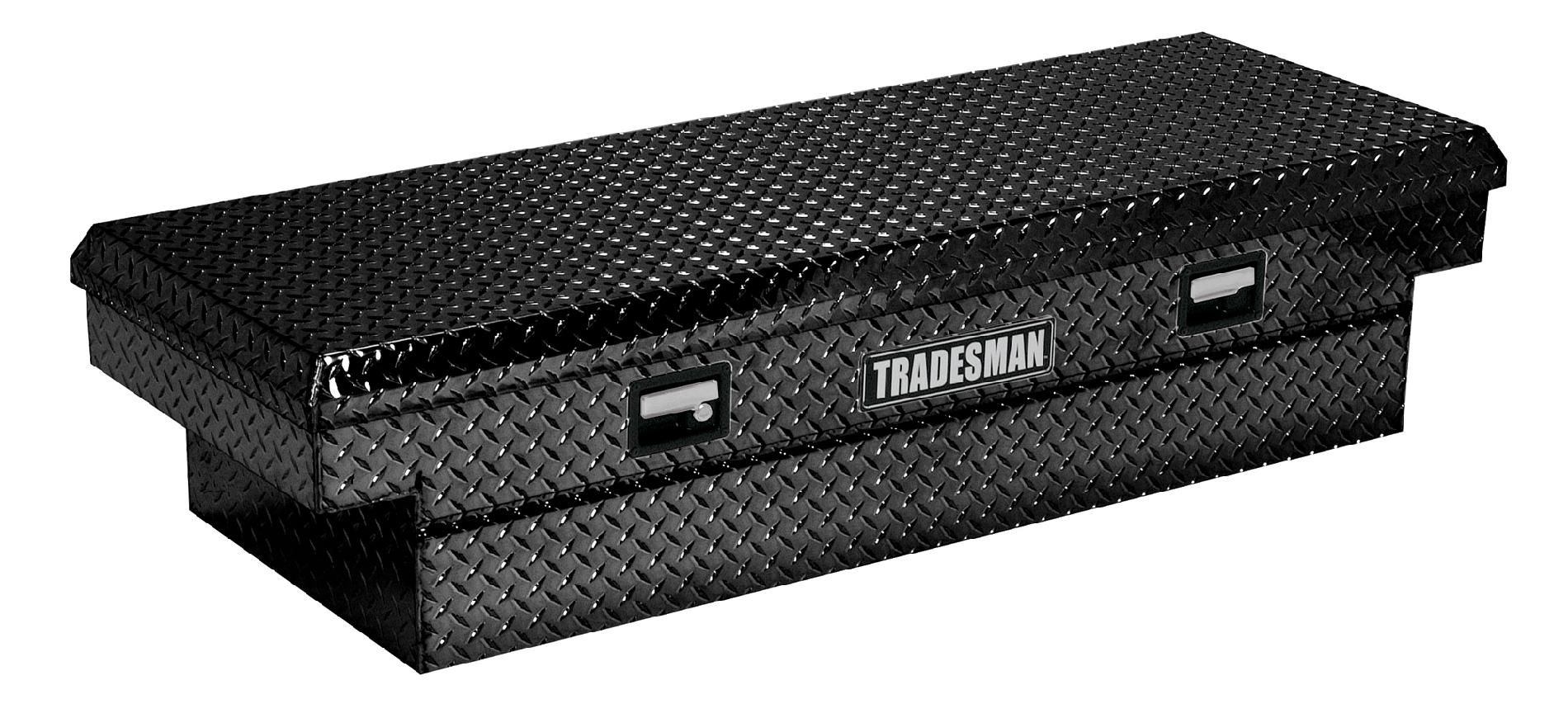 Tradesman TALF1660BK 60-Inch Economy Line Aluminum Cross Bed Truck Tool Box  Diamond Plated  Black
