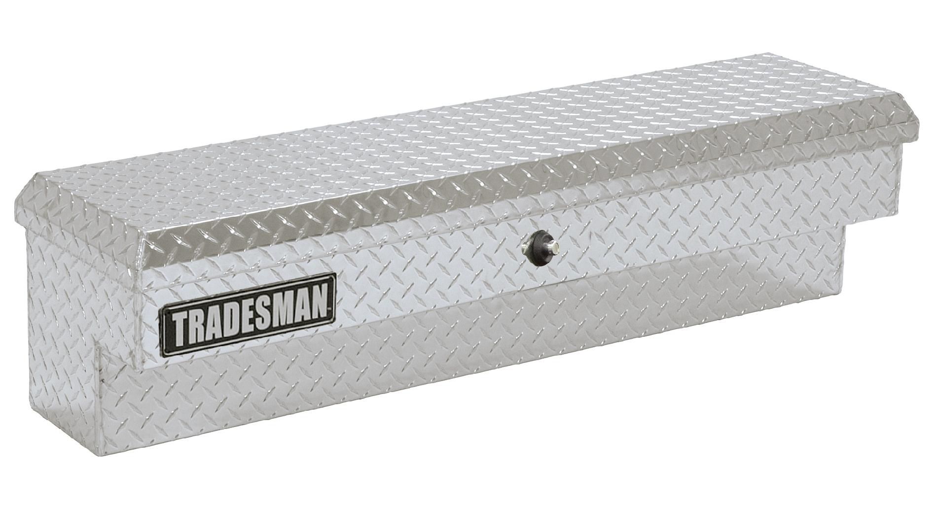 Tradesman TAL700PB 70-Inch Aluminum Push Button Side Mount Box  Diamond Plated  Silver