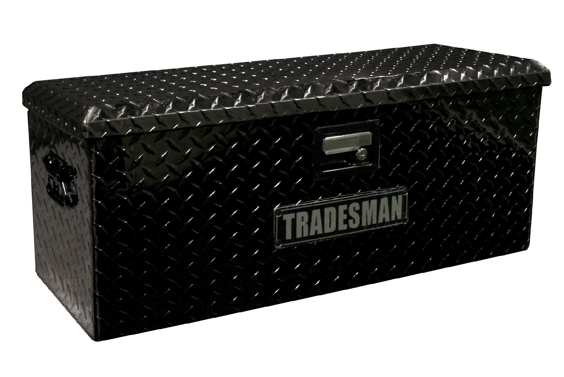 Tradesman TALATV32BK 32-Inch Aluminum ATV Storage Box  Diamond Plated  Black
