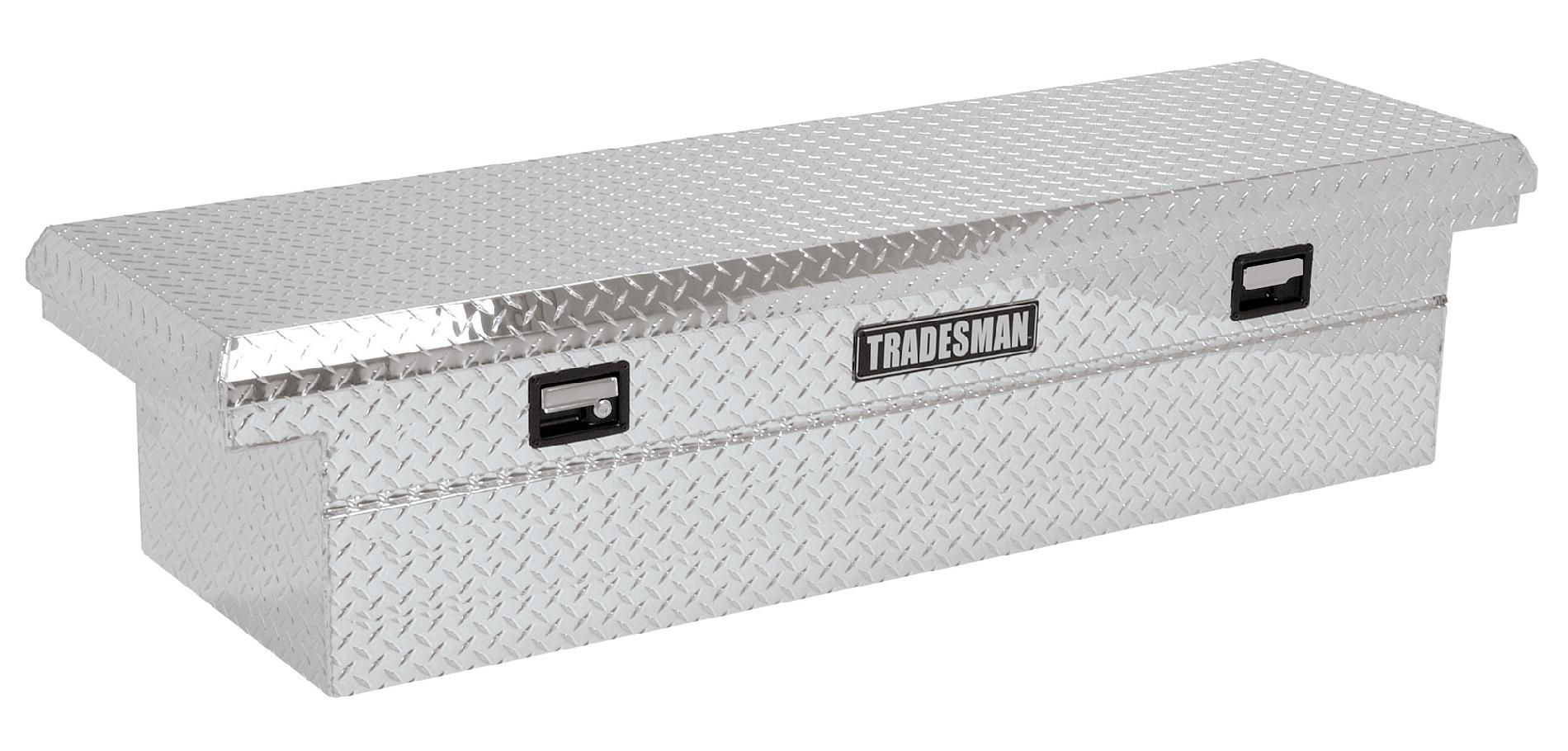 Tradesman TALF1670LP 70-Inch Economy Line Low Profile Aluminum Cross Bed Truck Tool Box  Diamond Plated  Silver