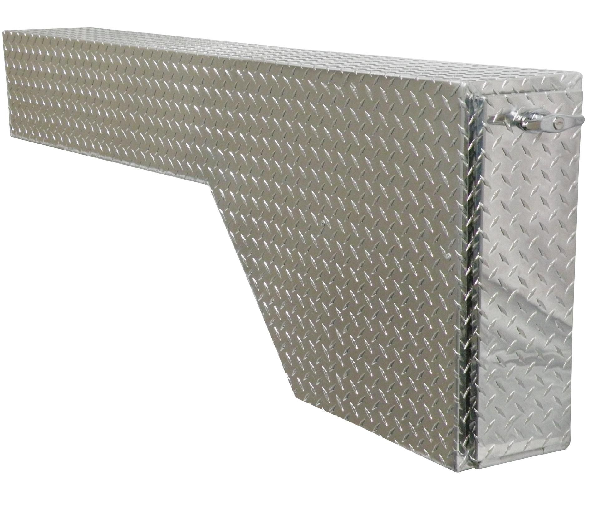 Tradesman TALFWGB53 53-Inch Full Size Aluminum Fender Well Gun Box  Diamond Plated  Silver