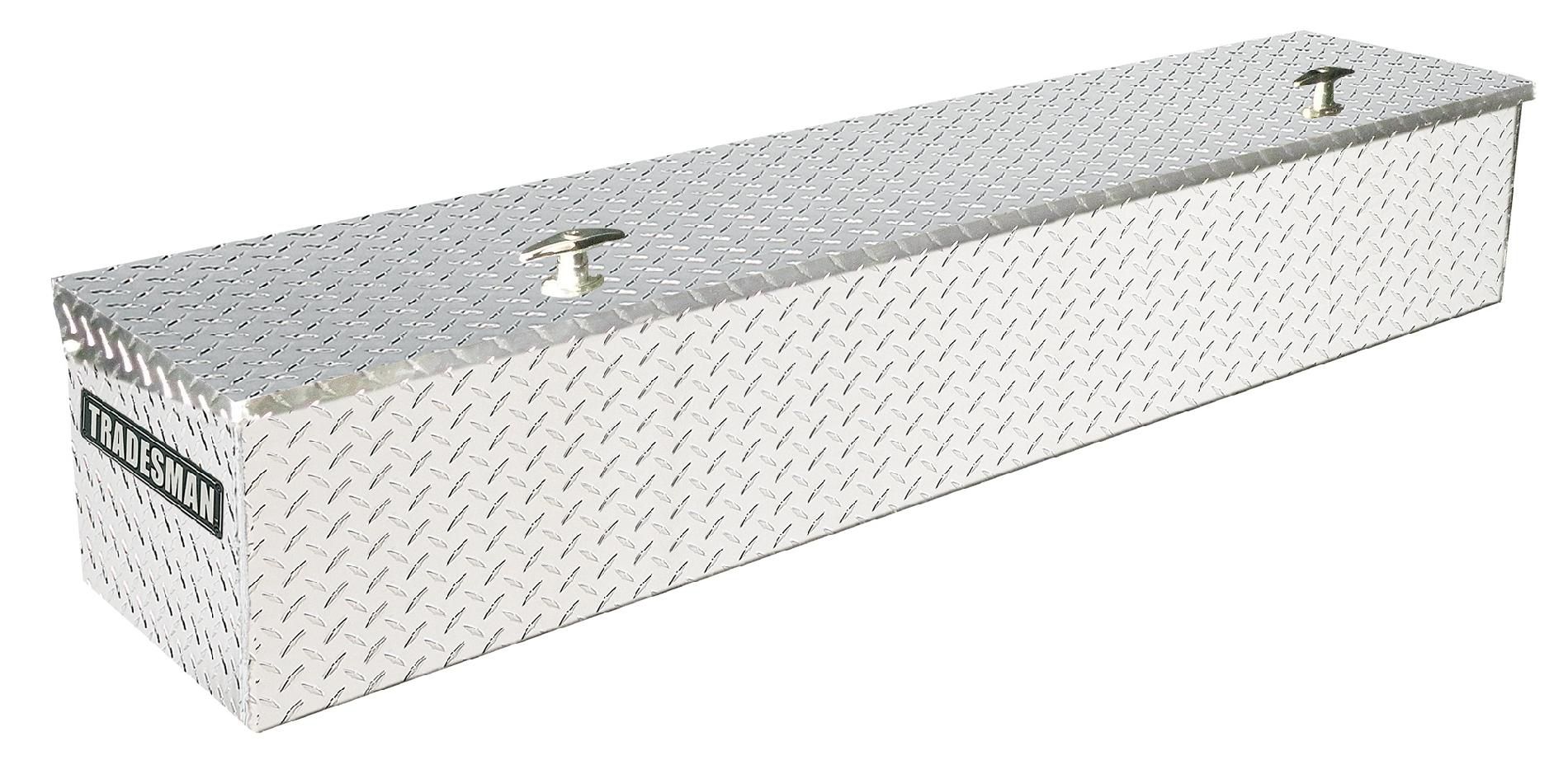 Tradesman TALFMSB70 70-Inch Aluminum Full Lid Flush Mount Box  Diamond Plated  Silver