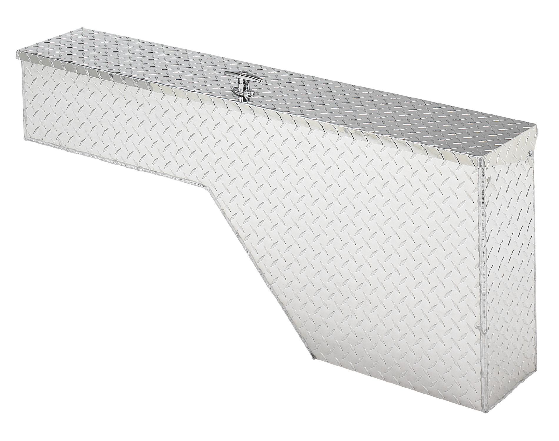 Tradesman TALFW48 48-Inch Aluminum Fender Well Full Size Truck Tool Box  Diamond Plated  Silver