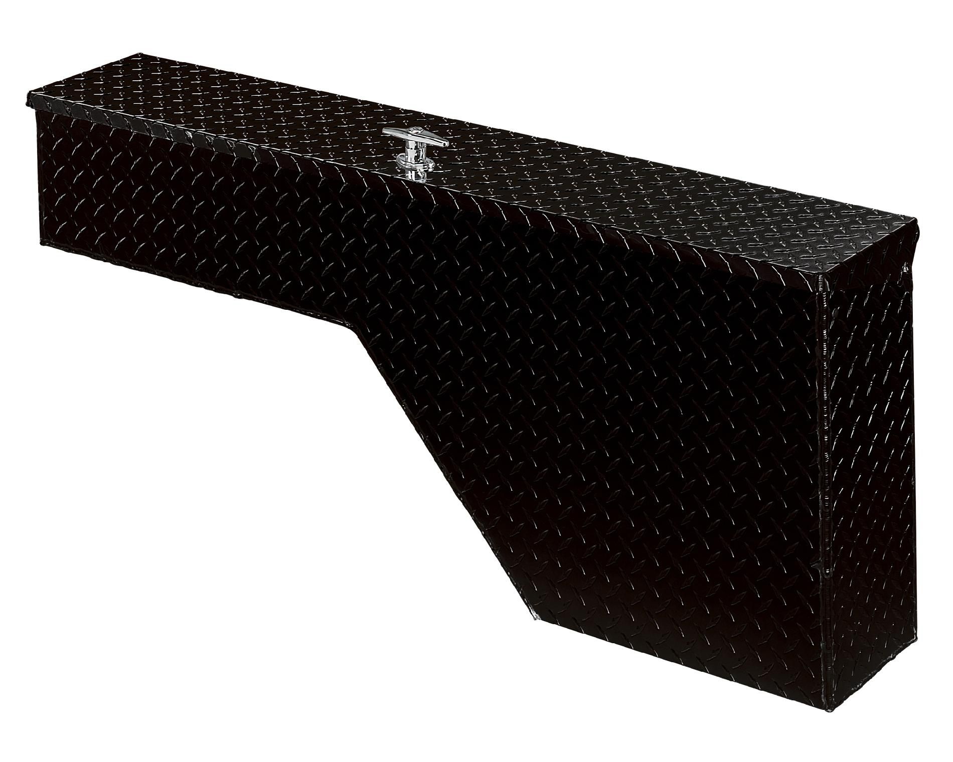 Tradesman TALFW48BK 48-Inch Aluminum Fender Well Full Size Truck Tool Box  Diamond Plated  Black