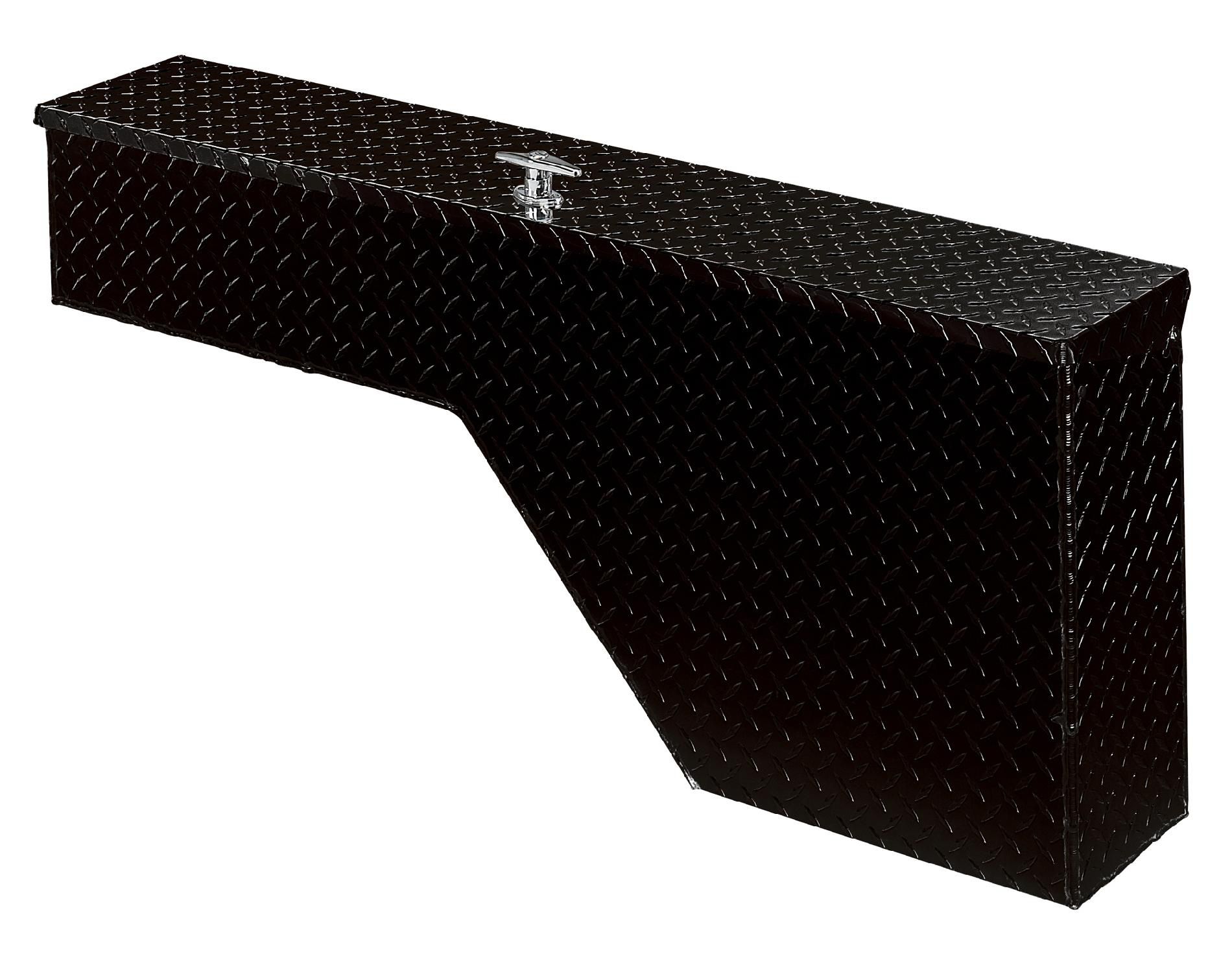 Tradesman TALFW60BK 60-Inch Full Size Aluminum Fender Well Truck Tool Box  Diamond Plated  Black