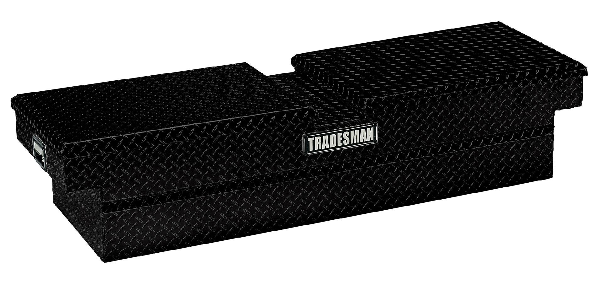 Tradesman TALG2072BK 72-Inch Economy Line Aluminum Gull Wig Cross Bed Truck Tool Box  Diamond Plated  Black