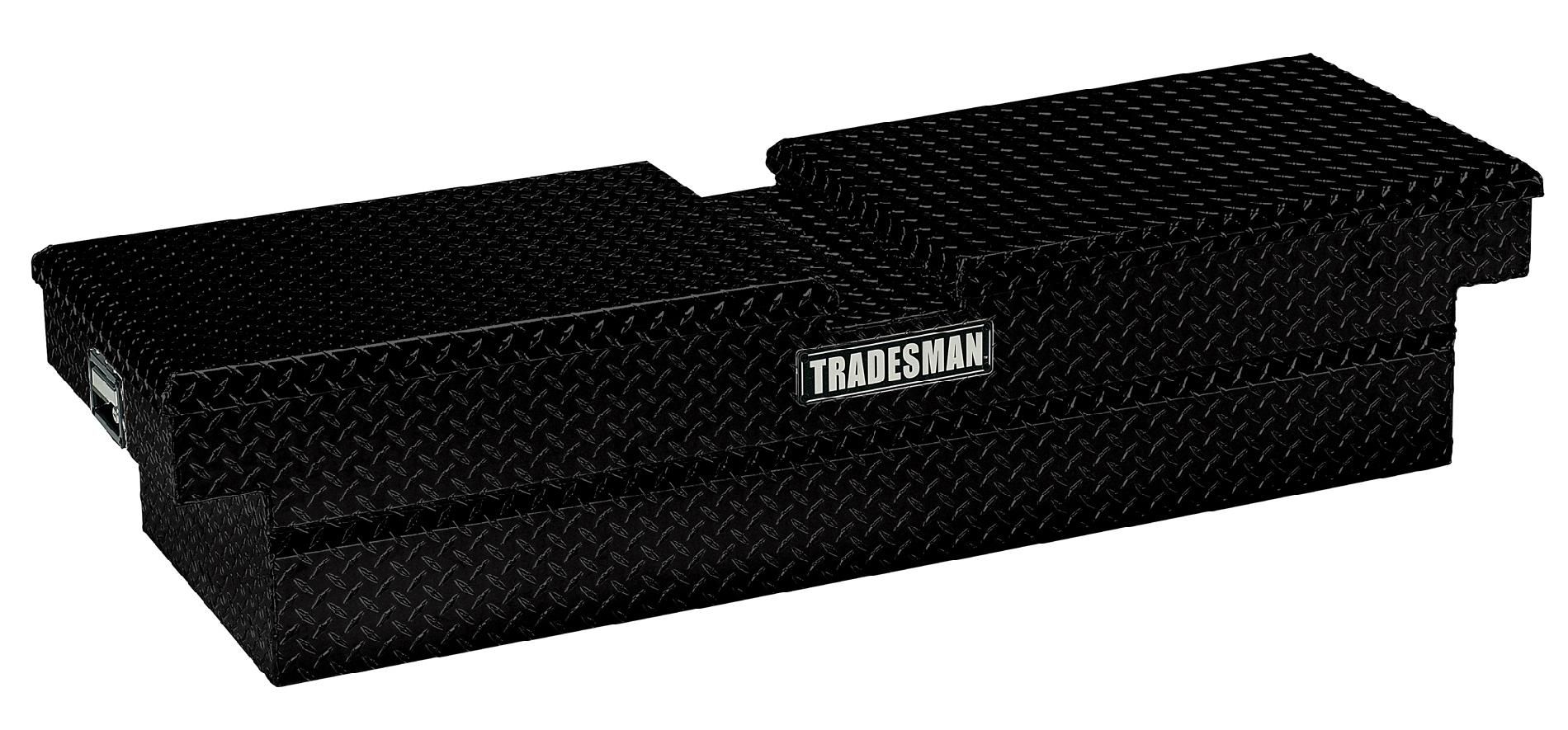 Tradesman TALG1670BK 70-Inch Economy Line Aluminum Gull Wig Cross Bed Truck Tool Box  Diamond Plated  Black