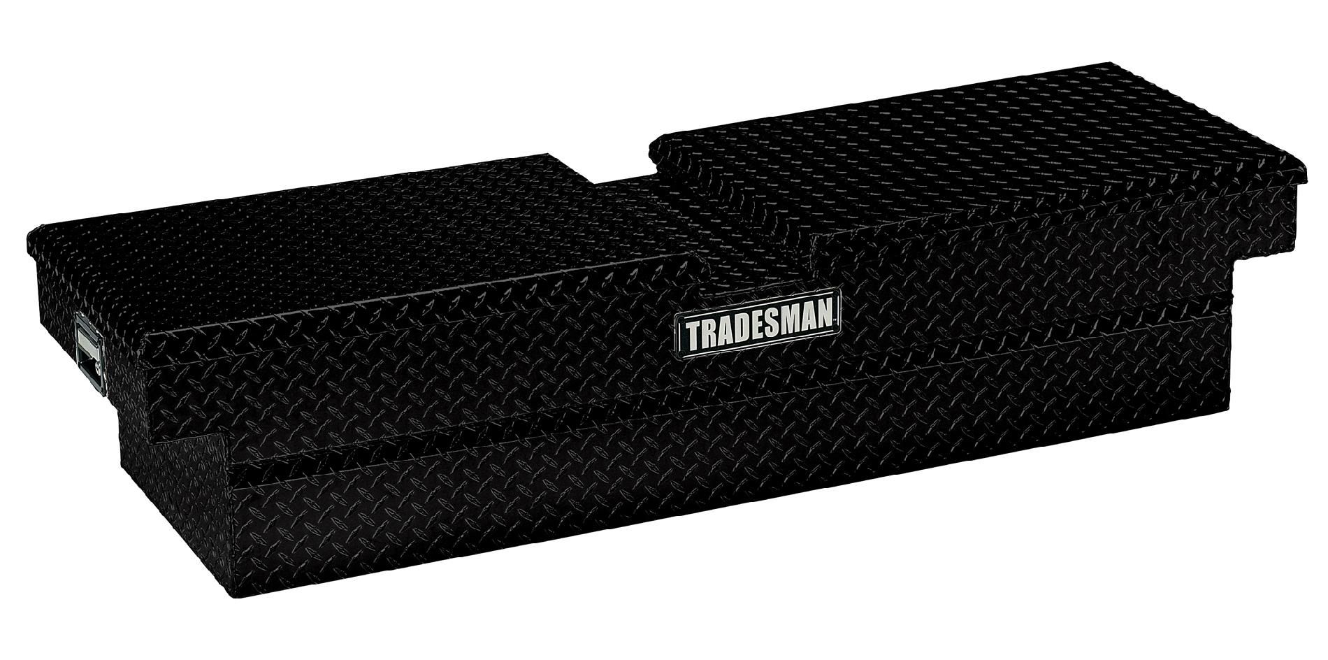 Tradesman TALG1660BK 60-Inch Economy Line Aluminum Gull Wig Cross Bed Truck Tool Box  Diamond Plated  Black