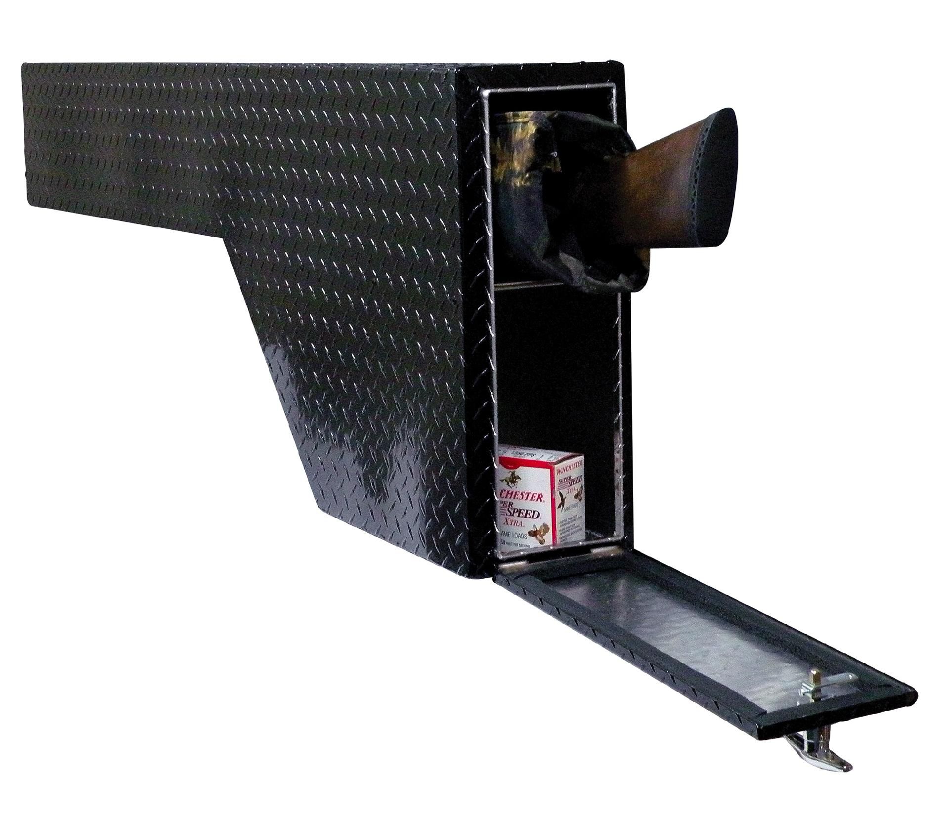 Tradesman TALFWGB60BK 60-Inch Full Size Aluminum Fender Well Gun Box  Diamond Plated  Black