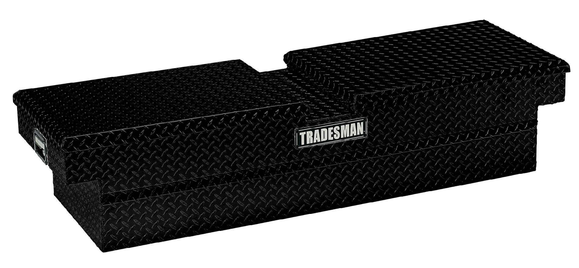 Tradesman TALG568DBK 60-Inch Aluminum Gull Wig Deep Well Cross Bed Truck Tool Box  Diamond Plated  Black