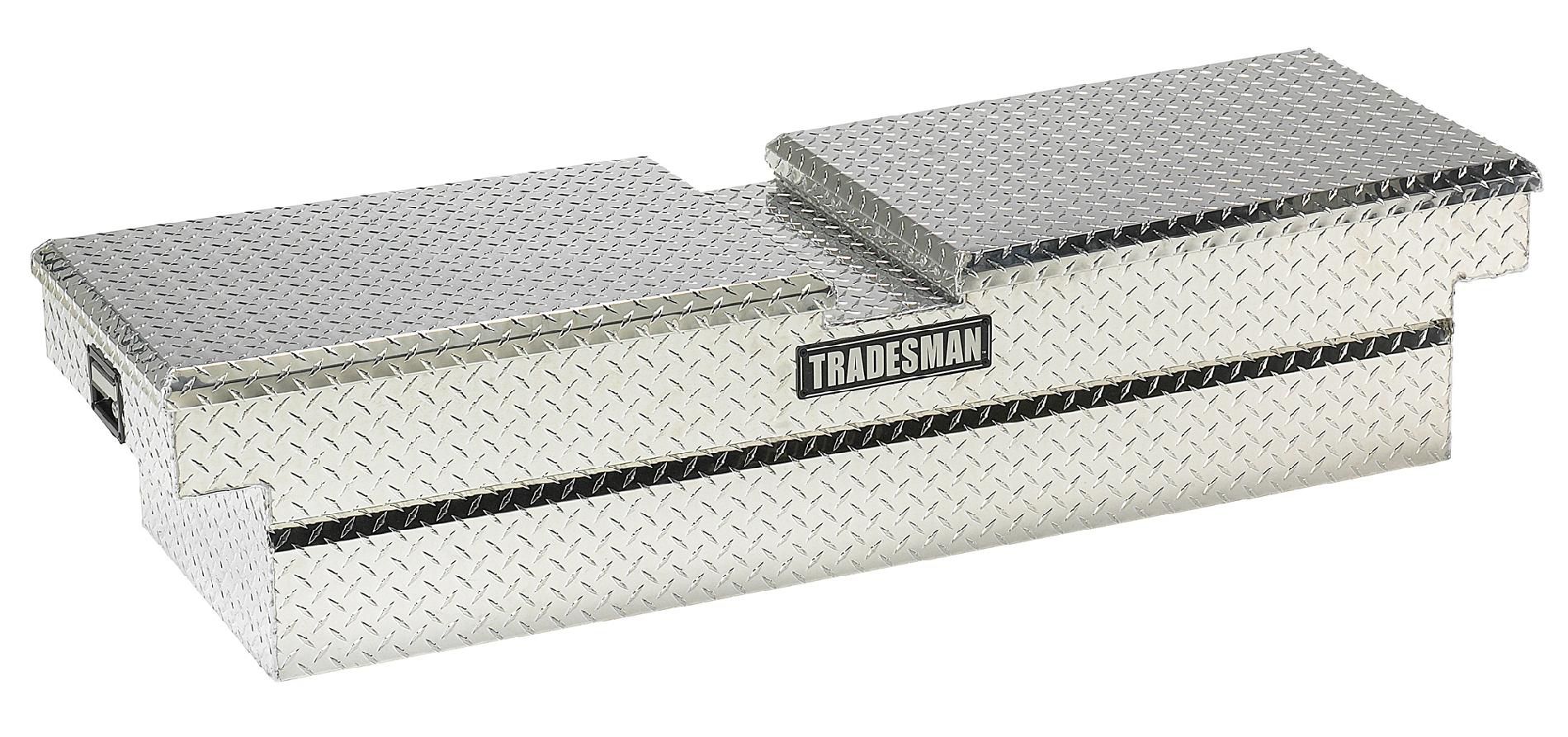 Tradesman TALG567 67-Inch Aluminum Gull Wig Cross Bed Truck Tool Box  Diamond Plated  Silver