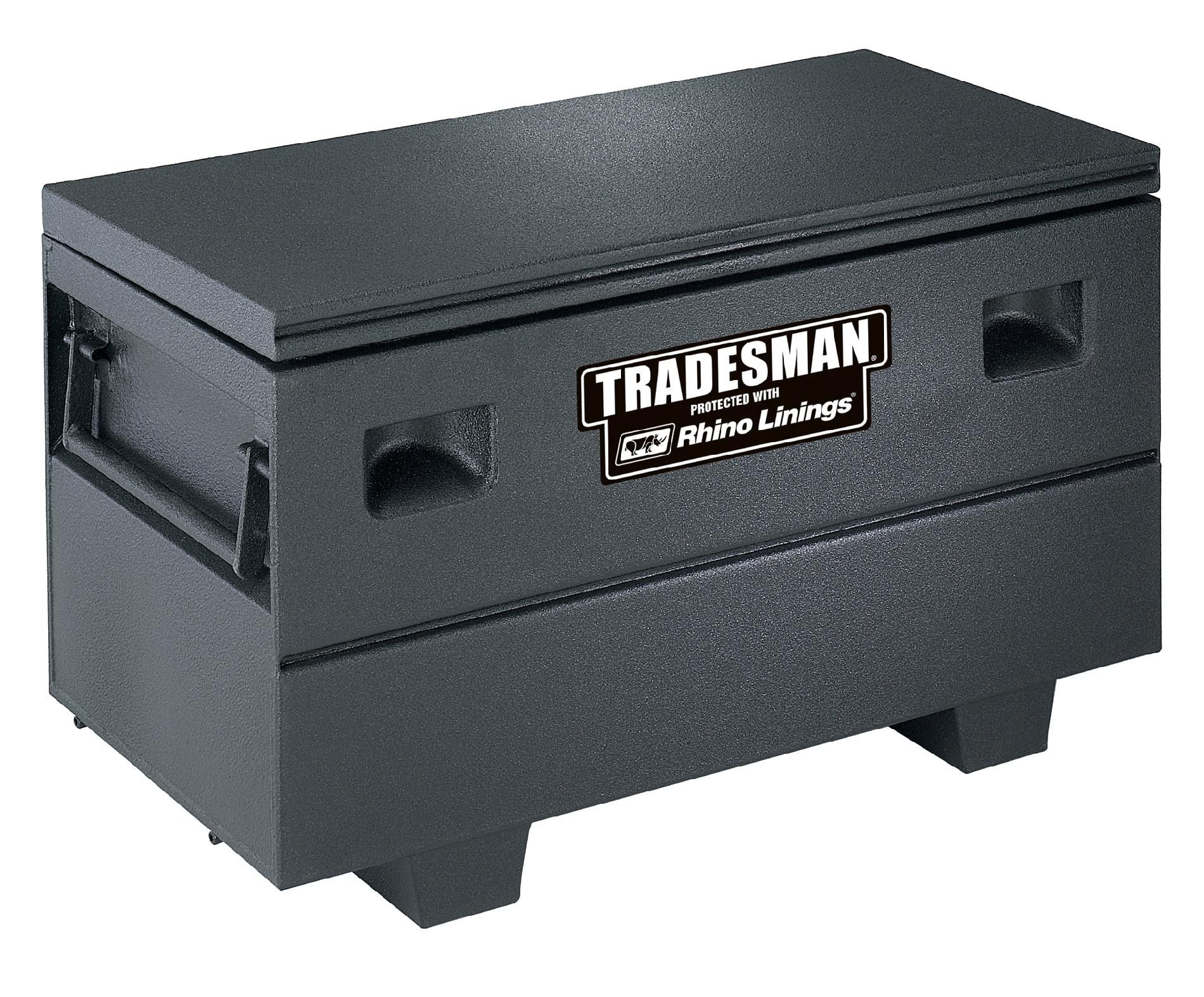 Tradesman TST4827RHINO 48-Inch 16-Gauge Steel Rhino-Lined Job Site Box  Black