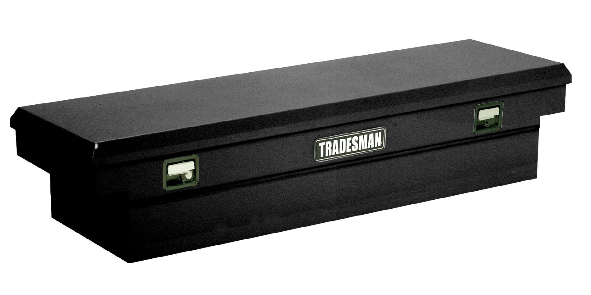 Tradesman TSTF561BK 61-Inch 22-Gauge Steel Single Lid Cross Bed Truck Tool Box  Black