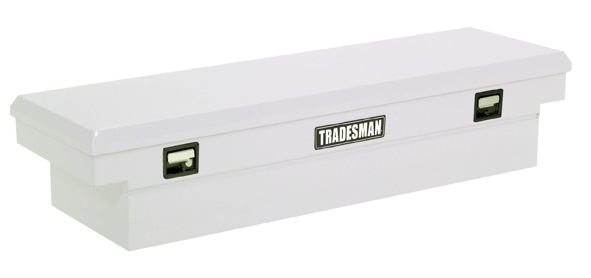 Tradesman TSTF581 70-Inch 22-Gauge Steel Single Lid Cross Bed Truck Tool Box  White