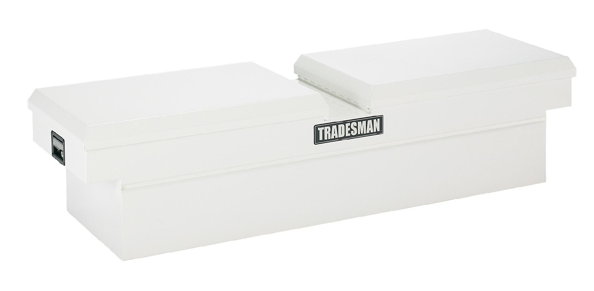 Tradesman TSTG581 70-Inch 22-Gauge Steel Gull Wing Cross Bed Truck Tool Box  White