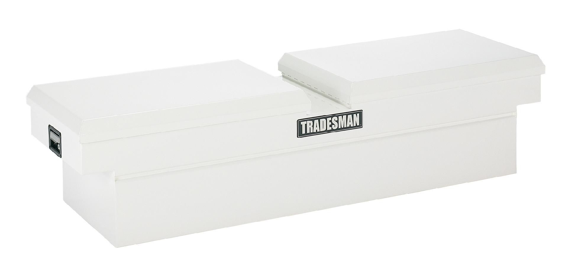 Tradesman TSTG561 61-Inch 22-Gauge Steel Gull Wing Cross Bed Truck Tool Box  White