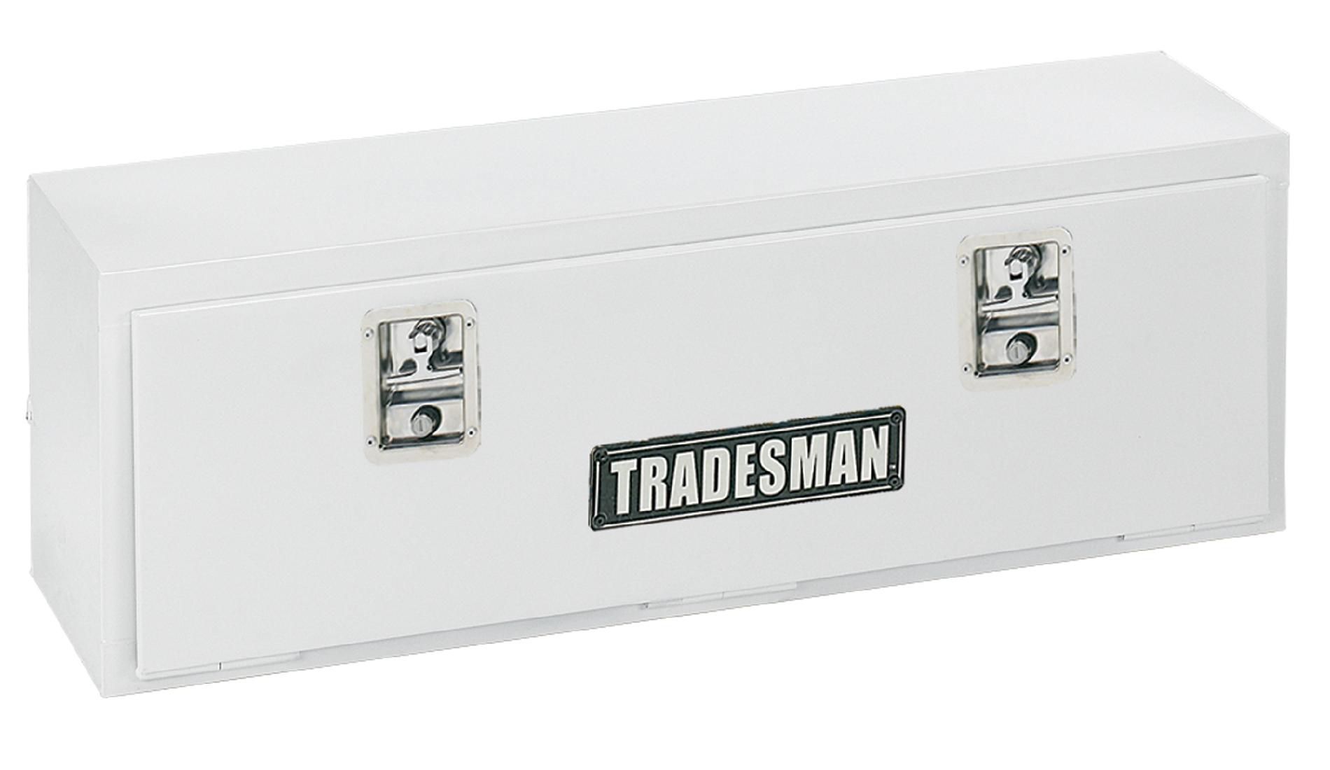 Tradesman TSTM48 48-Inch 22-Gauge Steel Top Rail Mount Box  White