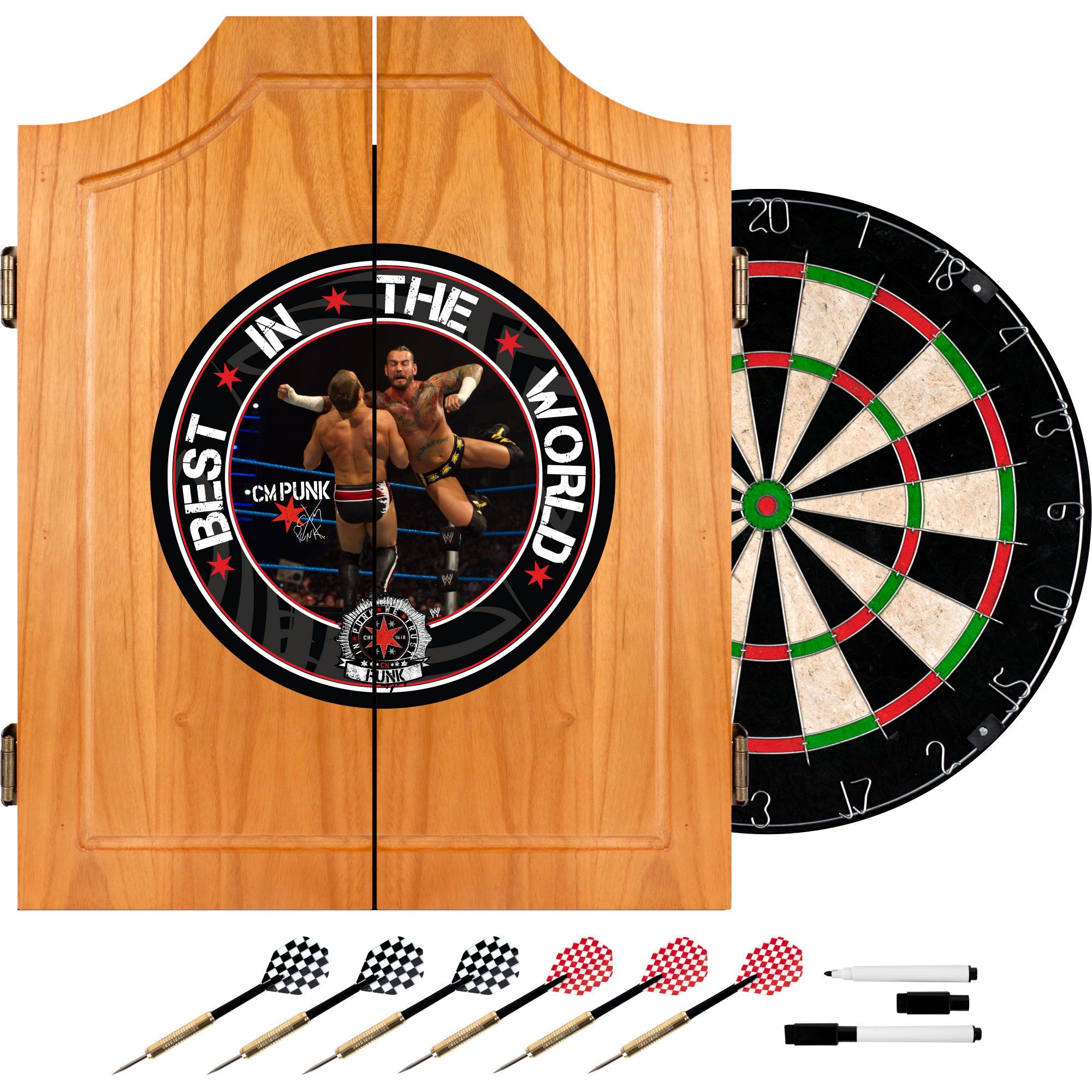 WWE CM Punk Dart Cabinet Set at Kmart.com