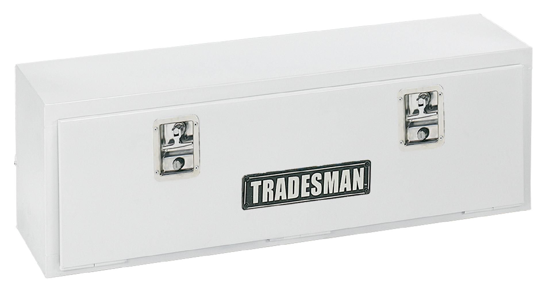 Tradesman TSTM60 60-Inch 22-Gauge Steel Top Rail Mount Box  White