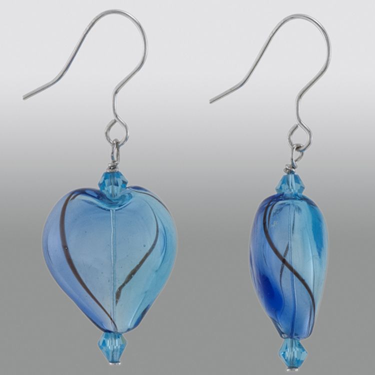 Sterling Silver Colored Glass Dangle Earrings at Sears.com