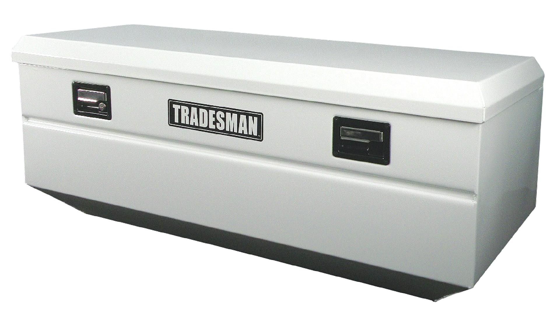 Tradesman TSTWB47 48-Inch 16-Gauge Steel Flush Mount Single Lid Truck Tool Box  White