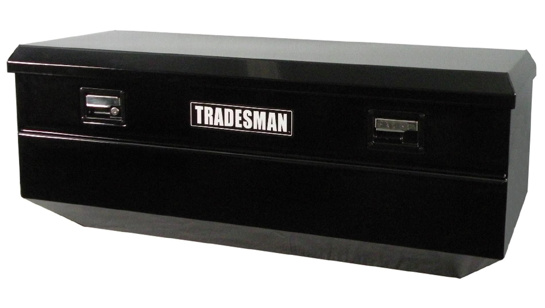 Tradesman TSTWB47BK 48-Inch 16-Gauge Steel Flush Mount Single Lid Truck Tool Box  Black
