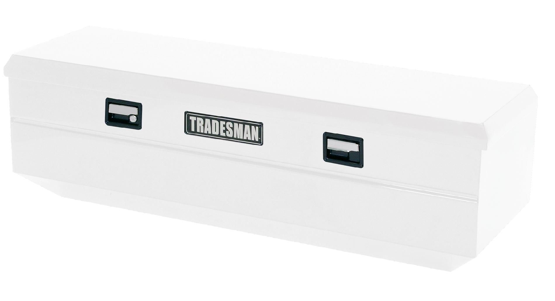 Tradesman TSTWB60 60-Inch 16-Gauge Steel Flush Mount Single Lid Truck Tool Box  White