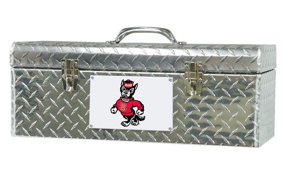 Tradesman ATB240-N. Carolina St. Univ 24-Inch Aluminum Handheld Tool Box  Diamond Plated  Silver