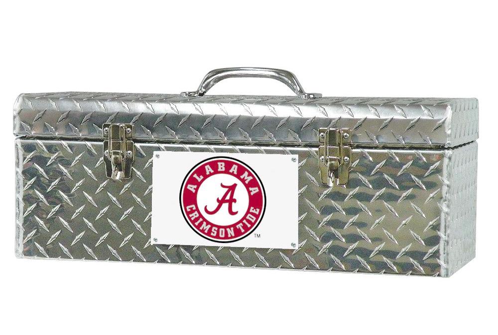 Tradesman ATB240-Univ. of Alabama 24-Inch Aluminum Handheld Tool Box  Diamond Plated  Silver