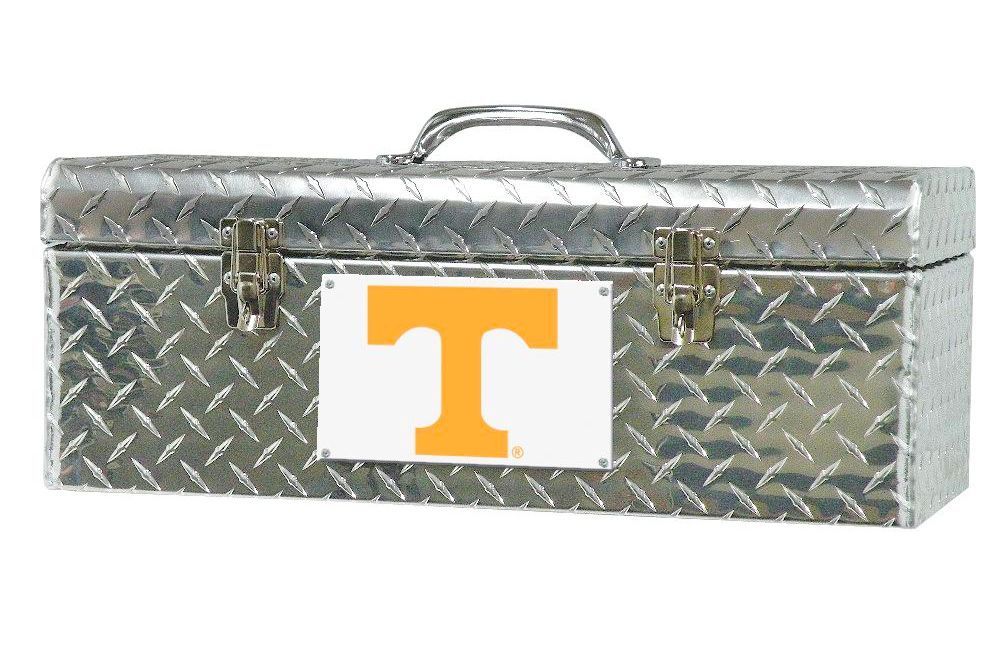 Tradesman ATB240-Univ. of Tennessee 24-Inch Aluminum Handheld Tool Box  Diamond Plated  Silver
