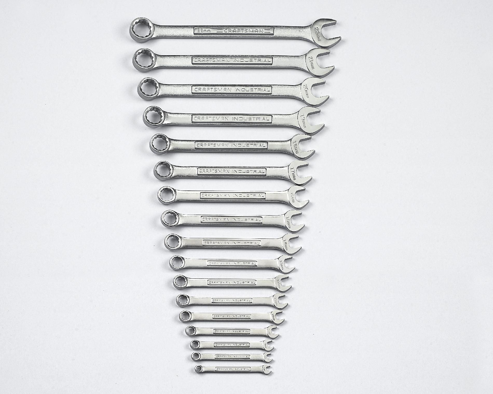 Craftsman 17PC Professional Use 12PT Combination Wrench Set Metric Shop Your Way Online