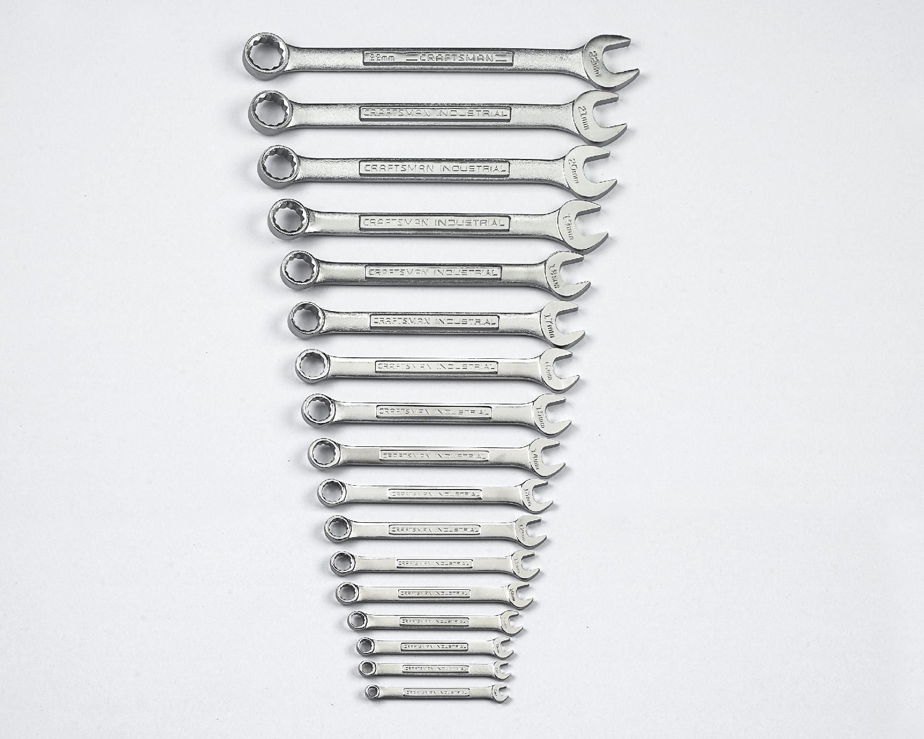 Craftsman 17PC Professional Use 12PT Combination Wrench Set - Metric