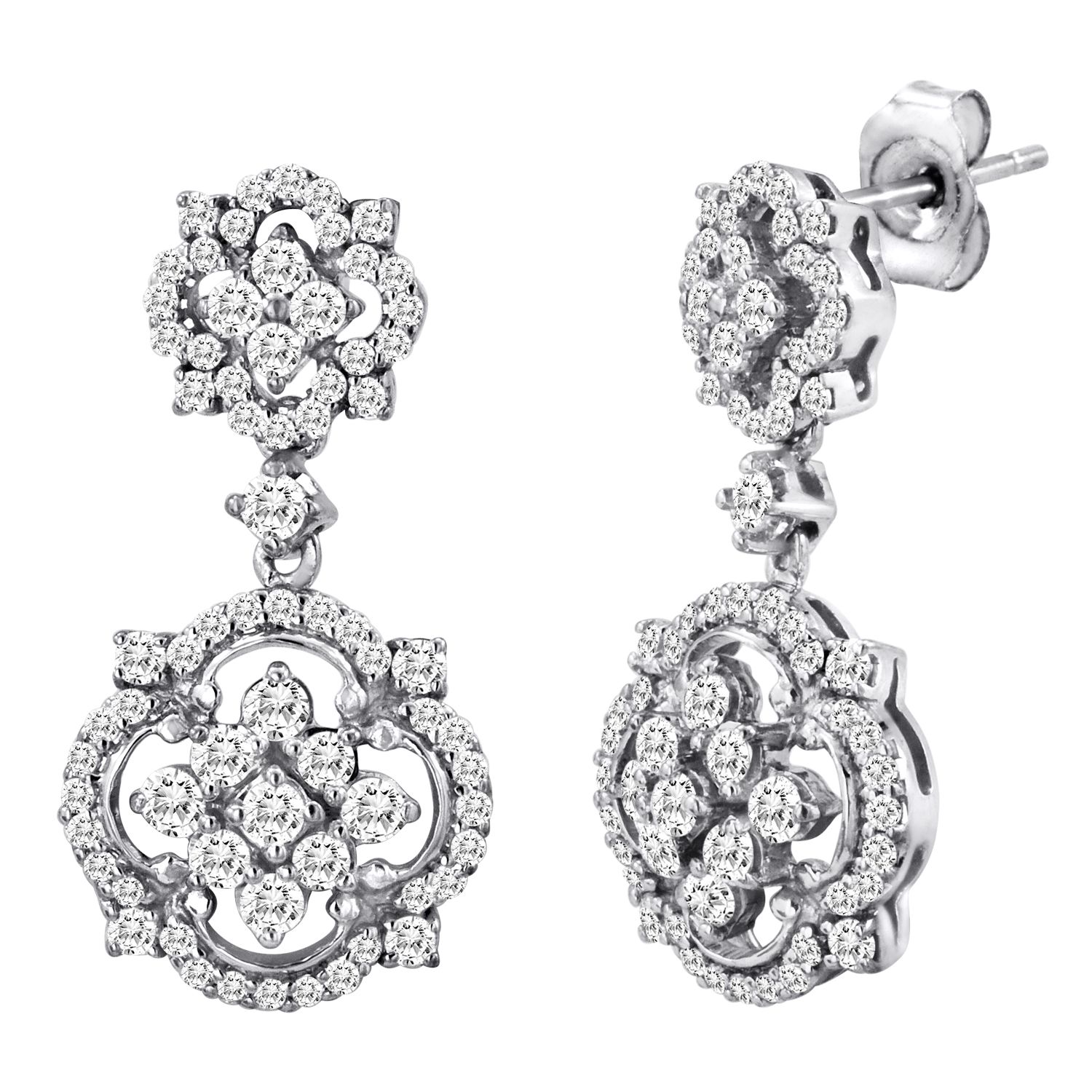 Vedere Le Stelle&trade; Sterling Silver CZ Fashion Earrings at Sears.com