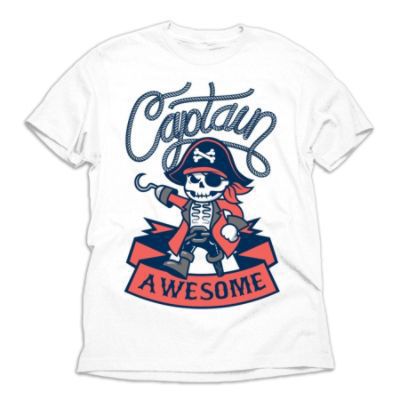 Boy's Graphic T-Shirt - Captain Awesome